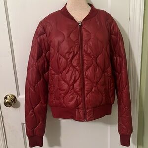 Aeropostale Live Love Dream red puffer jacket. Size L, fits Medium